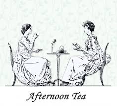 women drinking tea image